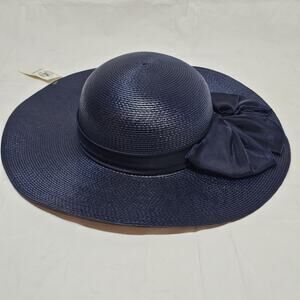 Vintage NOS NWT Arlin Sunhat Wide Brim Womens Kmart Blue